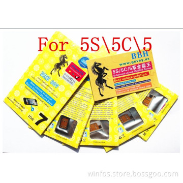 Unlock SIM Card for iPhone5S/iPhone5C/iPhone5, Unlock Card (W-IPA-050)